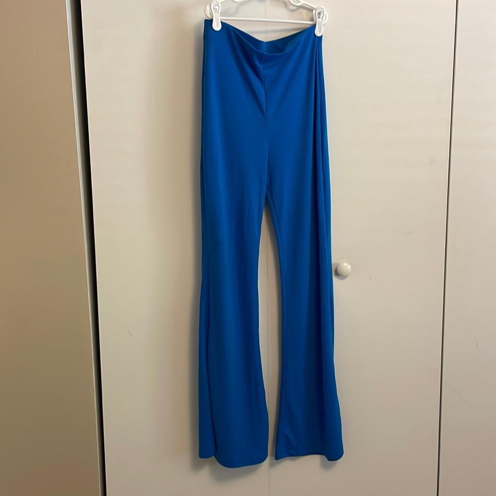 Blue Flare Zara Pants
